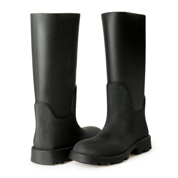 Burberry Men's "Marsh High" Black Rubber Rain Boots Shoes US 12 EUR 45 - Picture 8 of 8